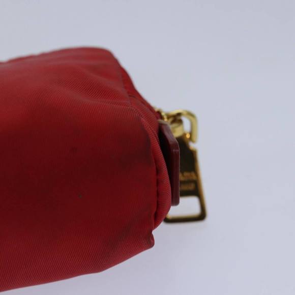 PRADA Pouch Nylon Red Auth yk13772 - Picture 16 of 16